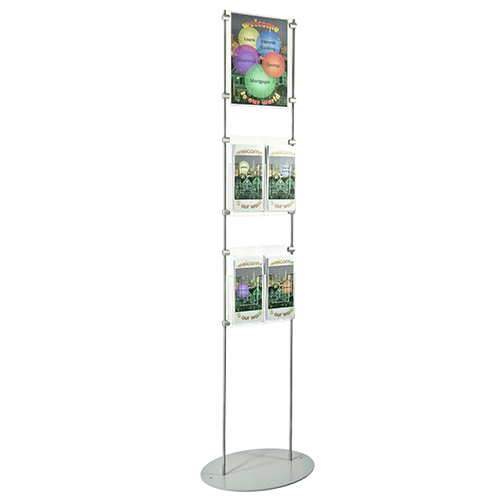 LF6A: 1.5m poster + literature stands - holders on 10mm bars
