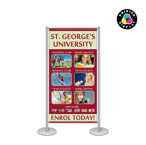 SF1: Banner stands - frames with printed banners